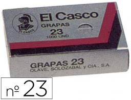 Caja 1.000 grapas El Casco 23 galvanizadas